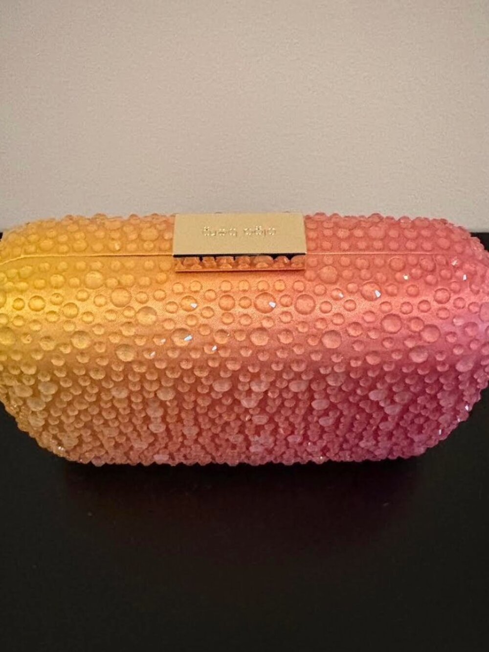 Olga Berg Aurora Hotfix Ombre Clutch- Sunset